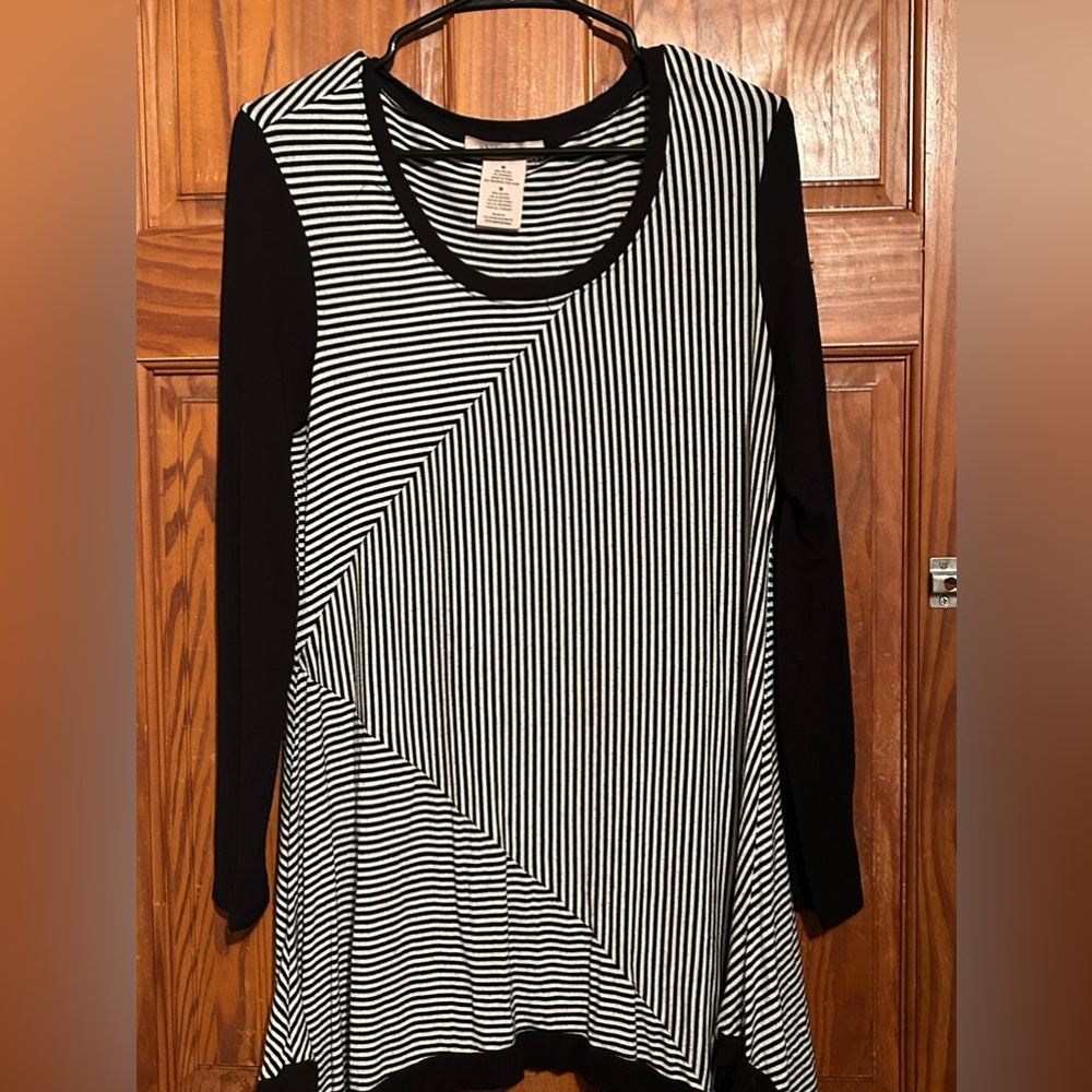 Philosophy Striped Long Sleeve Dress Size Medium